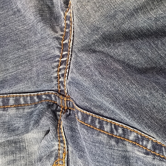 aeropostale Distressed Bootcut Blue Jeans Size 13/14 Reg - Picture 11 of 16